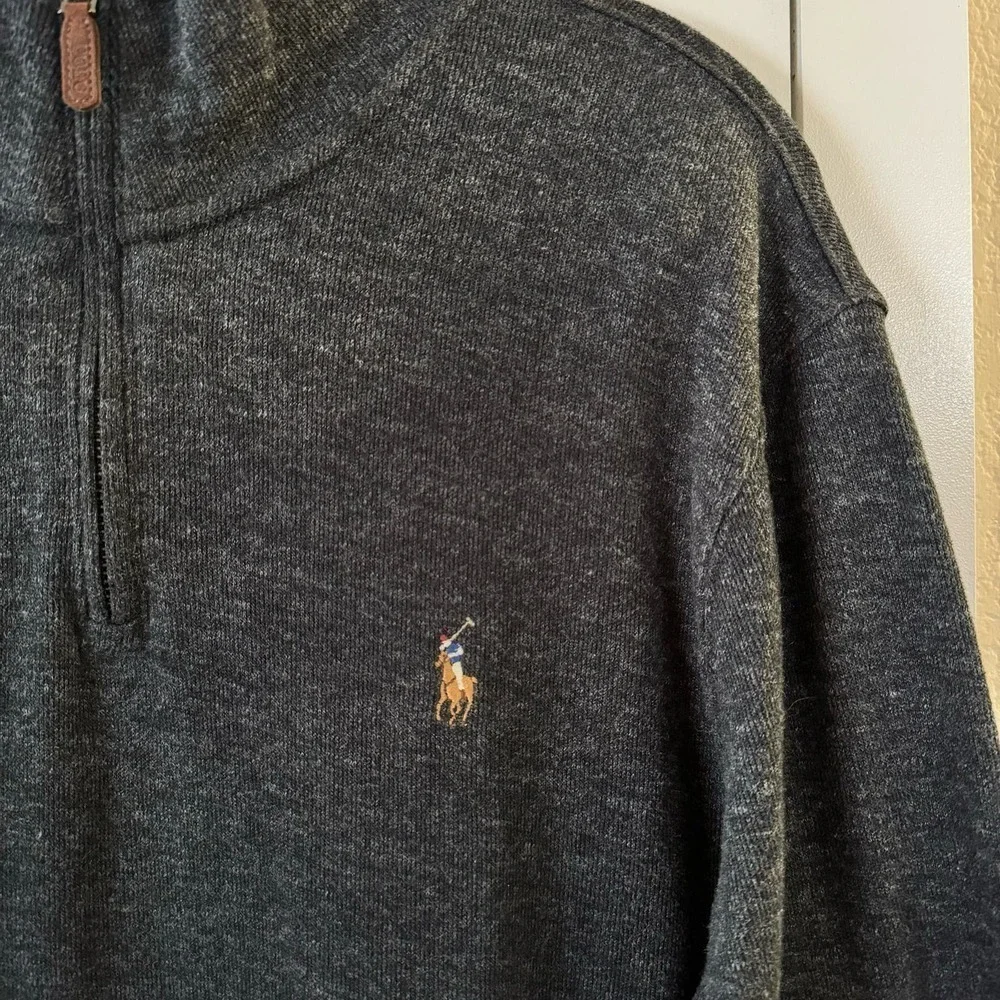 Polo Ralph Lauren 1/4 Zip Cotton Men’s Pullover Size Medium